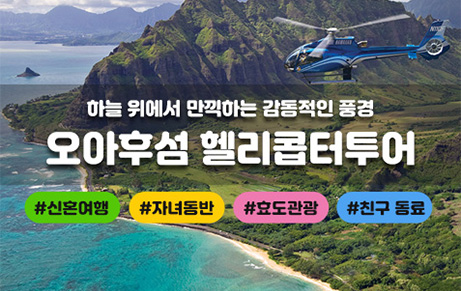 오아후섬 헬리콥터 투어